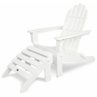 Trex Outdoor Cape Cod Plastic Folding Adirondack Chair