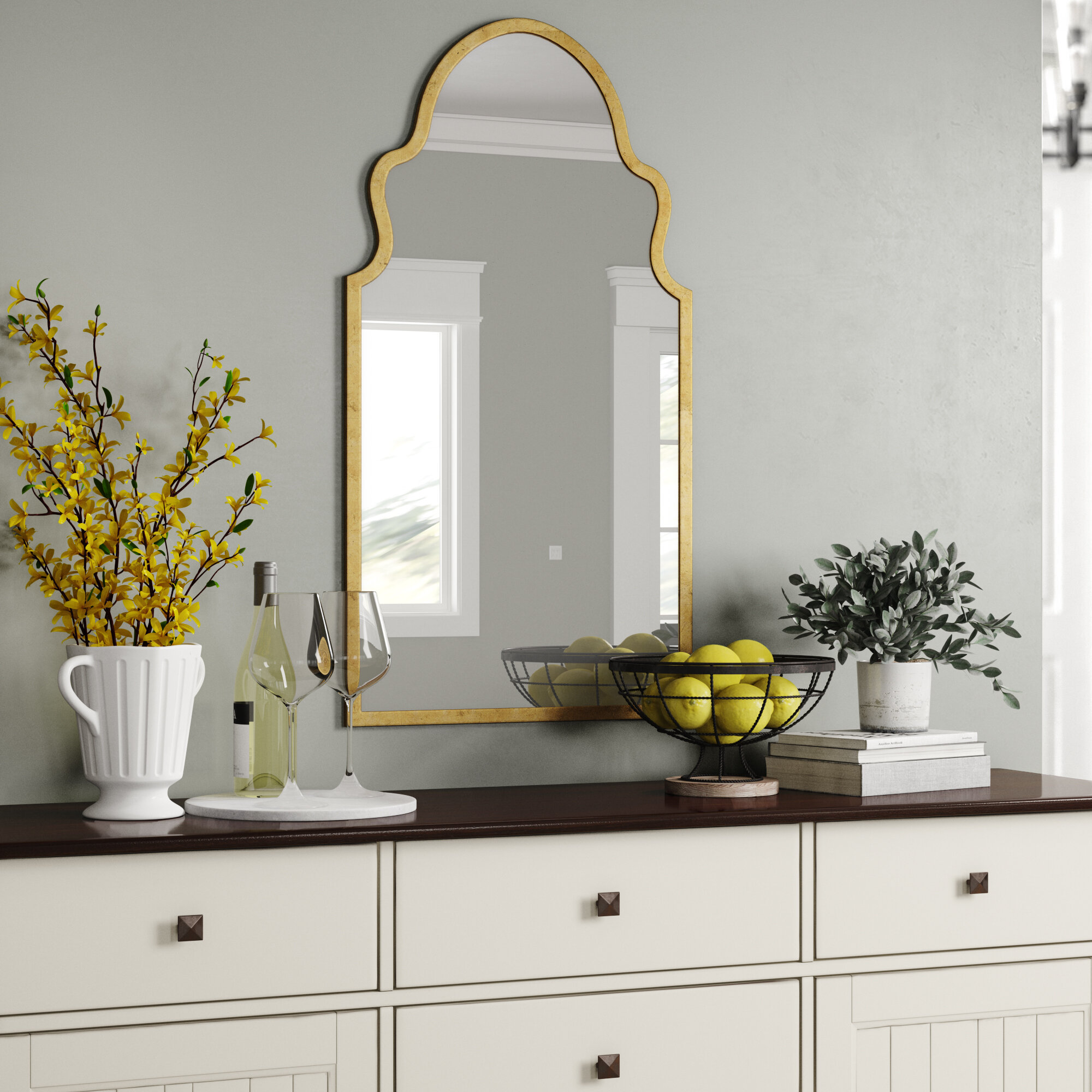 Arch Crowned Top Gold Mirrors You Ll Love In 2021 Wayfair