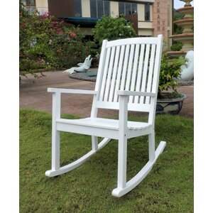 Bristol Acacia High-Back Rocking Chair