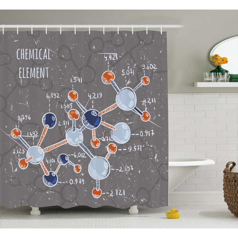 East Urban Home Science Formula Single Shower Curtain Wayfair