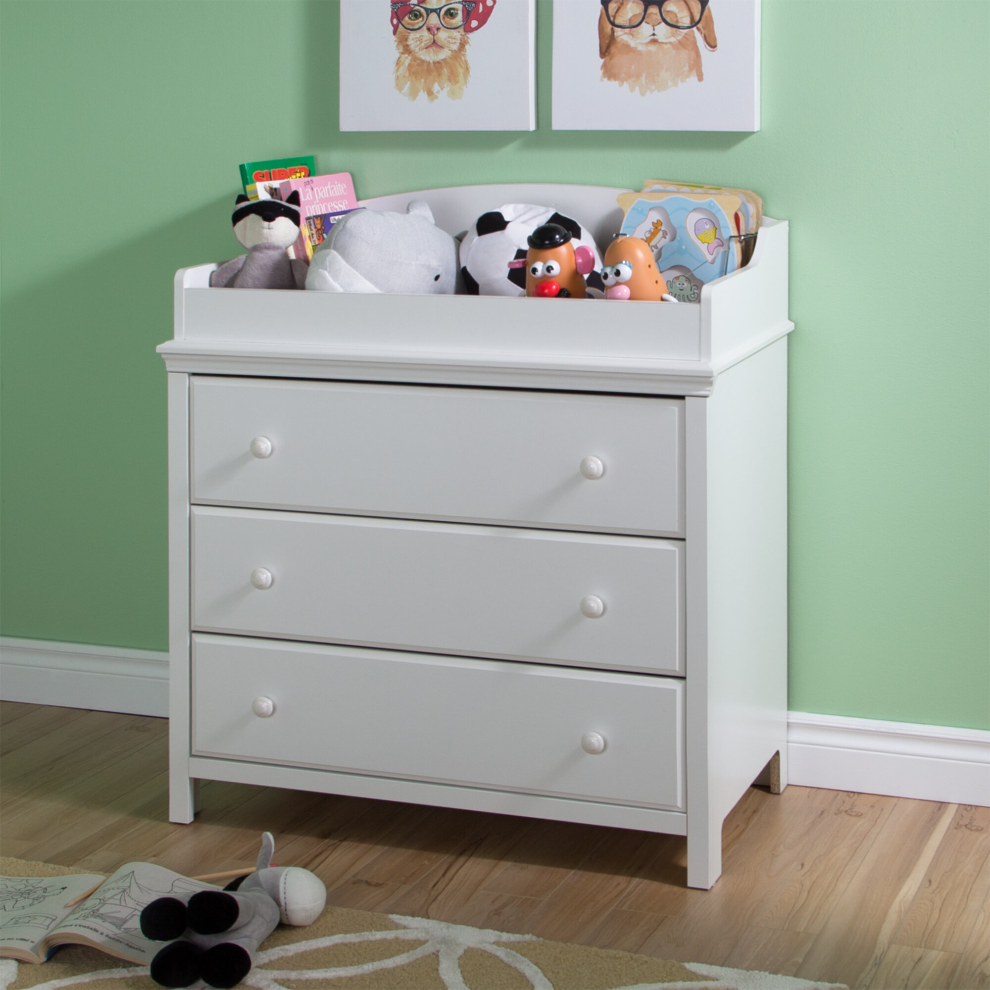 South Shore Cotton Candy Changing Table Dresser & Reviews | Wayfair