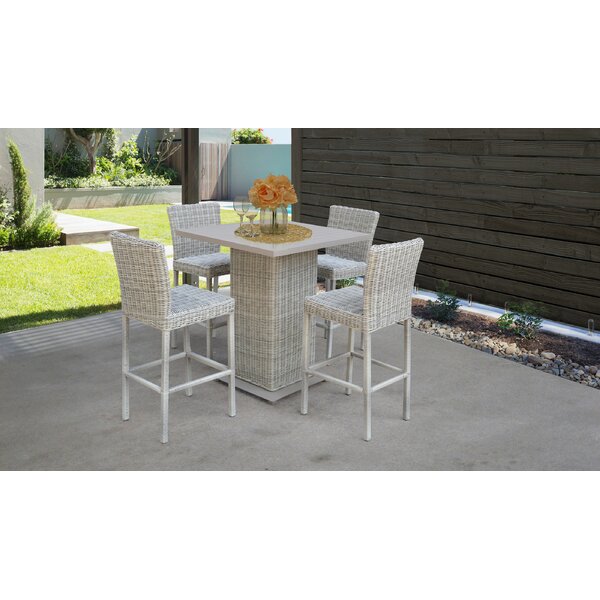 jarmericus 7 piece bar height dining set with cushions