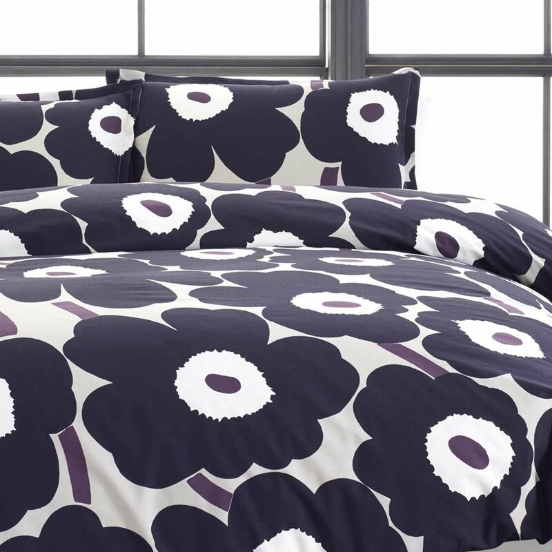 Marimekko Unikko Reversible Duvet Cover Set Reviews Wayfair