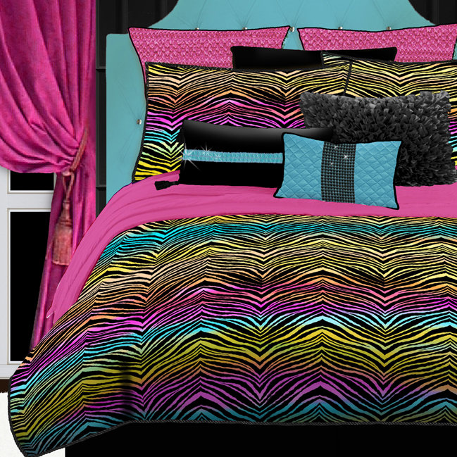 Veratex Rainbow Zebra Comforter Set Reviews Wayfair