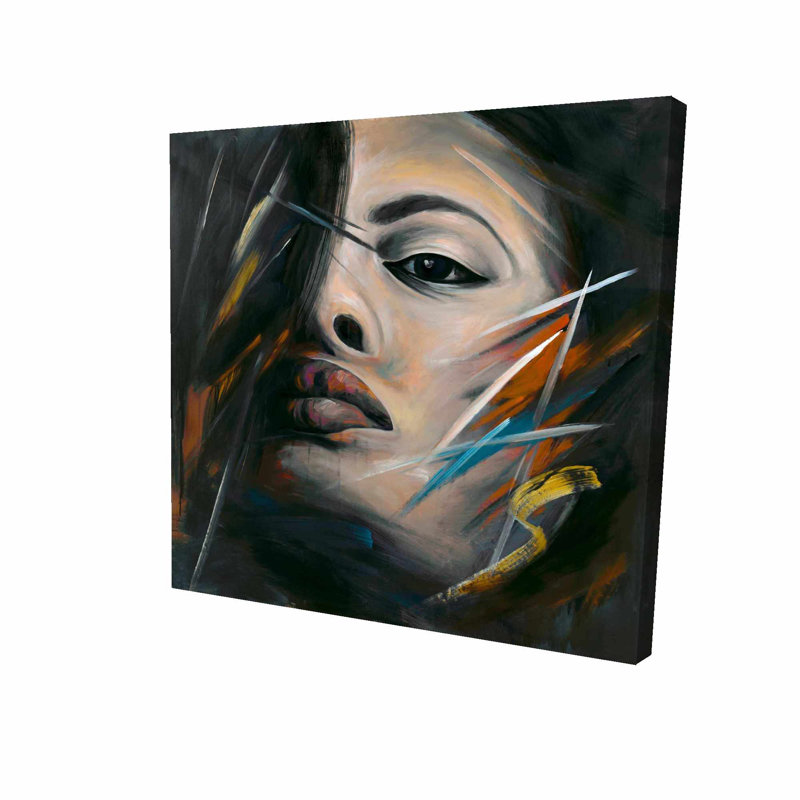 Ebern Designs Woman Portrait Oil Painting Print On Wrapped