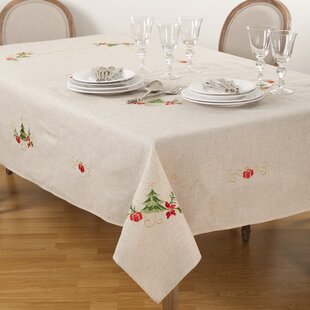 rectangular christmas tablecloth