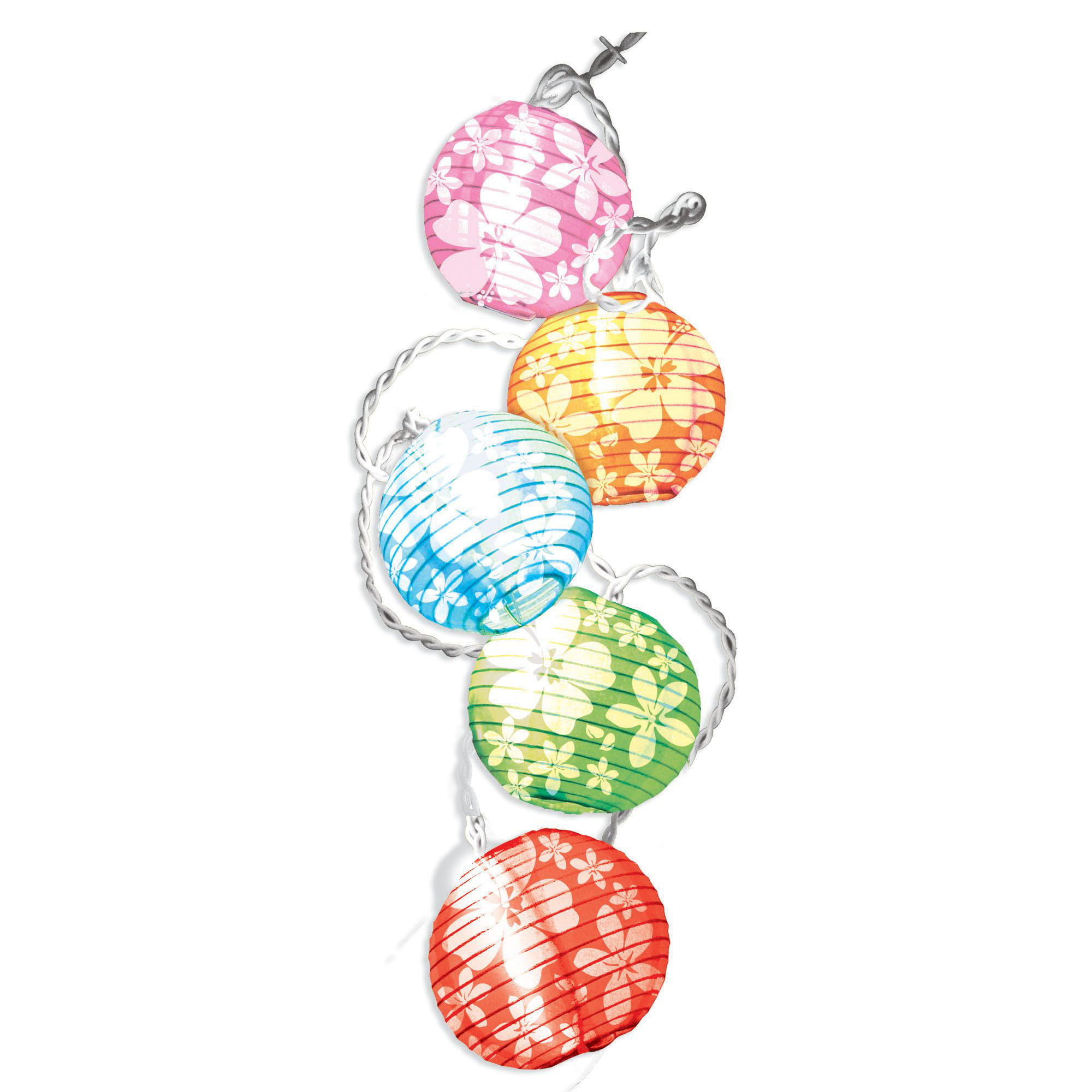 Amscan Summer Luau Hibiscus Print10 Light Led String Lighting Wayfair