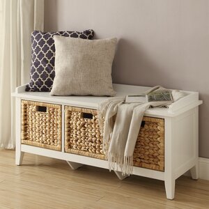 Flavius Wood Storage Bench