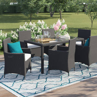 Crosley Ridgeland 5pc Outdoor Dining Set White Gloss White Satin Dining Table 4 Chairs Reviews Wayfair