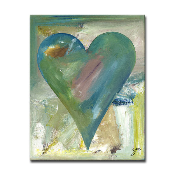 Wrought Studio Meme Darilyn Watercolor Painting Print On Canvas In Green Blue Wayfair