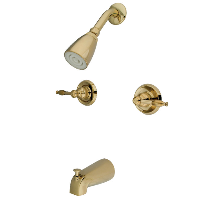 Kingston Brass Diverter Tub and Shower Faucet with Roughin Valve