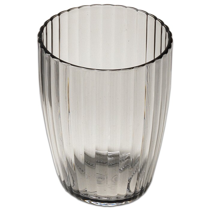 Sweet Home Collection Ribbed Acrylic Waste Basket & Reviews | Wayfair