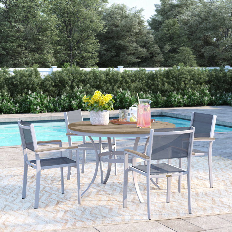outdoor slingback dining chairs