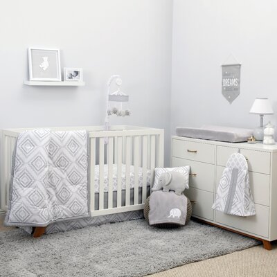 Harriet Bee Advait 8 Piece Crib Bedding Set Color Gray