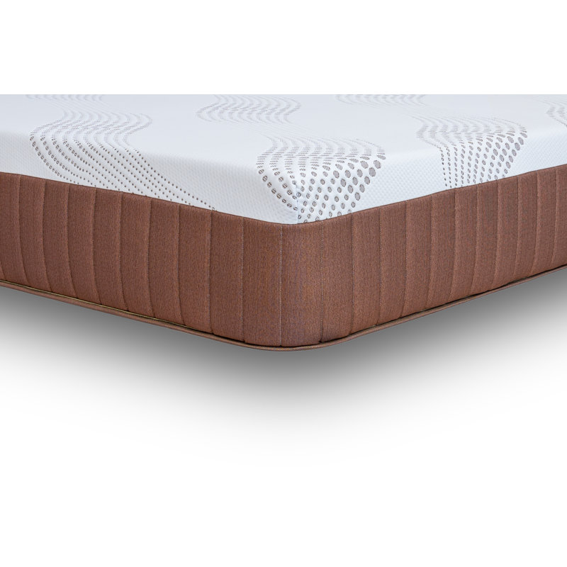 White Noise Copper 13 Plush Gel Memory Foam Mattress Wayfair