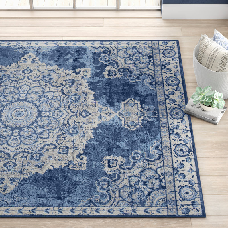 Lentini Oriental Blue Beige Area Rug Reviews Joss Main