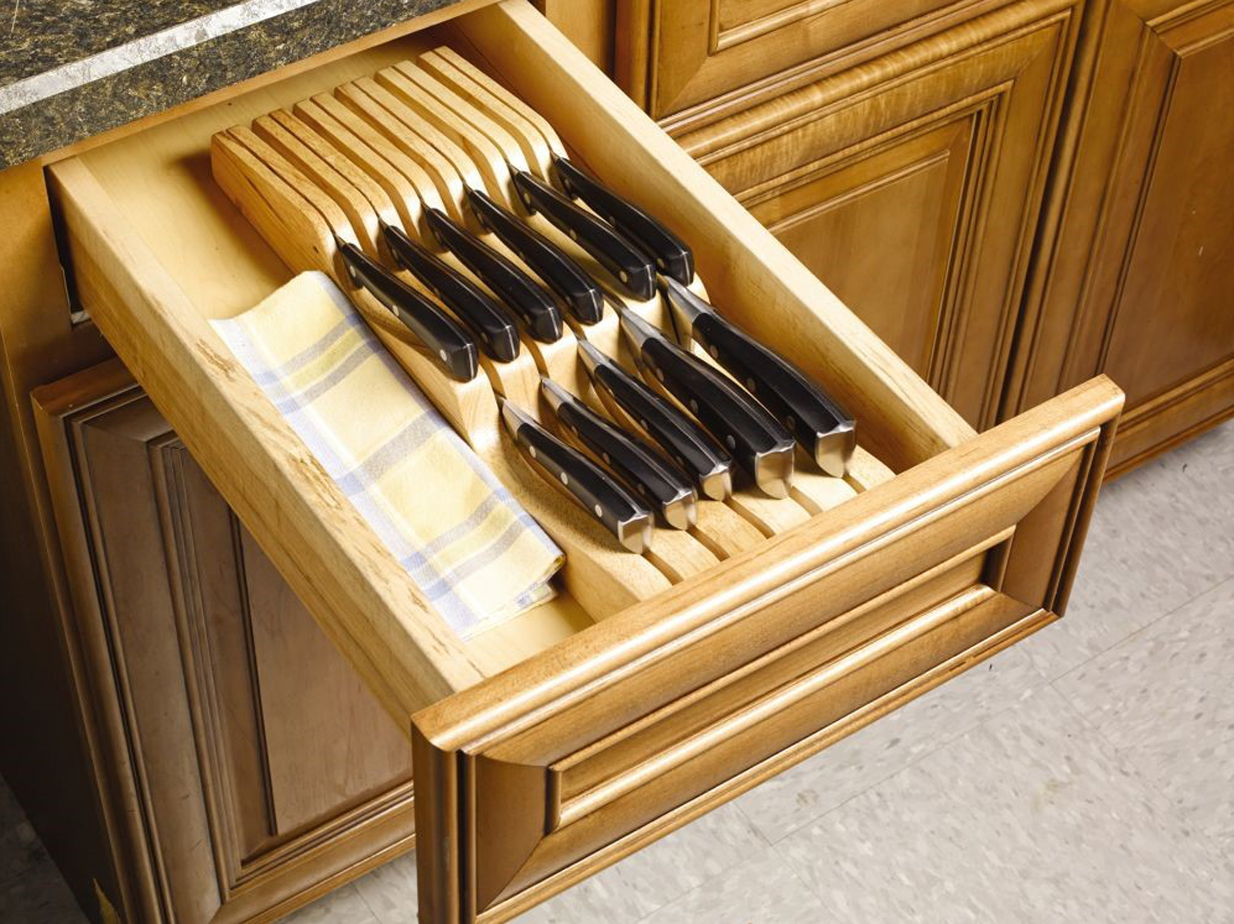 Farberware Wood In Drawer Knife Tray Reviews Wayfair