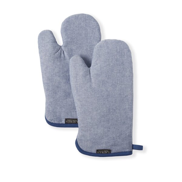 chambray oven mitt