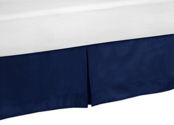 Sweet Jojo Designs Solid Navy Blue Bed Skirt & Reviews | Wayfair