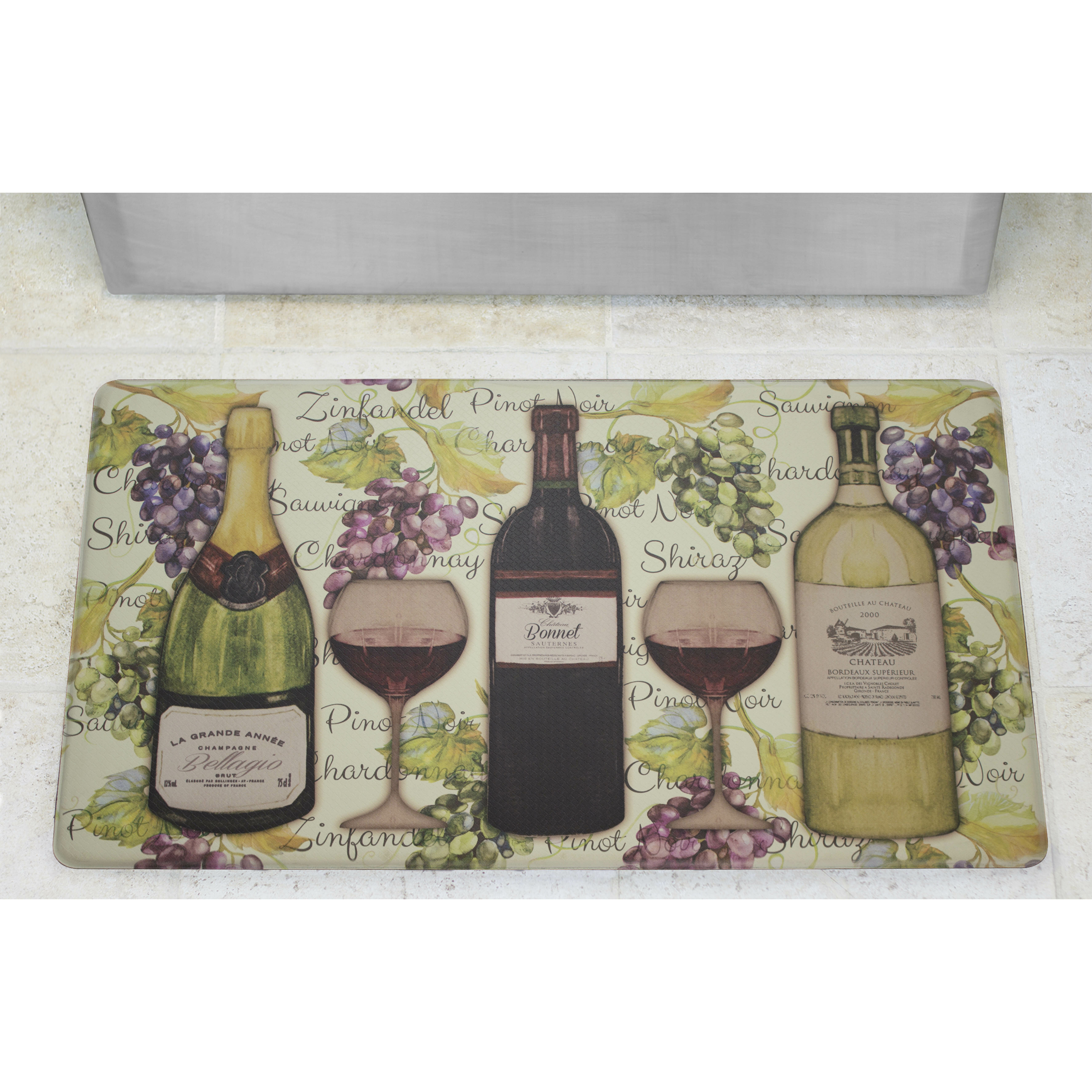 Chef Gear Wine Tasting Cushioned Chef Kitchen Mat Wayfair