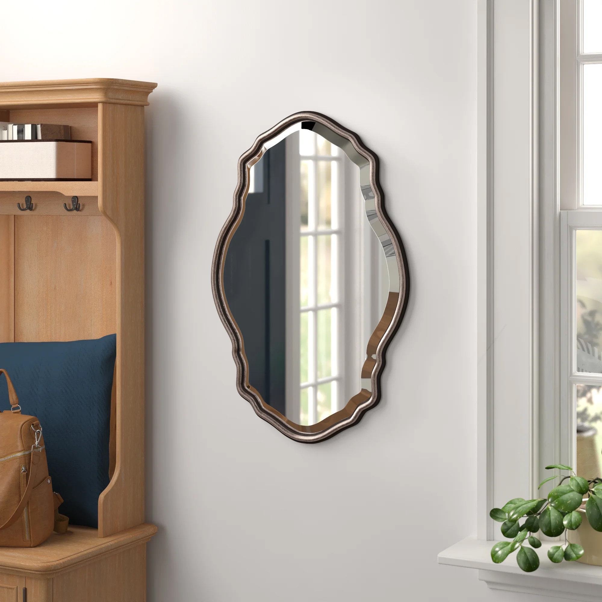 Three Posts™ Oaklynn Modern & Contemporary Beveled Mirror & Reviews