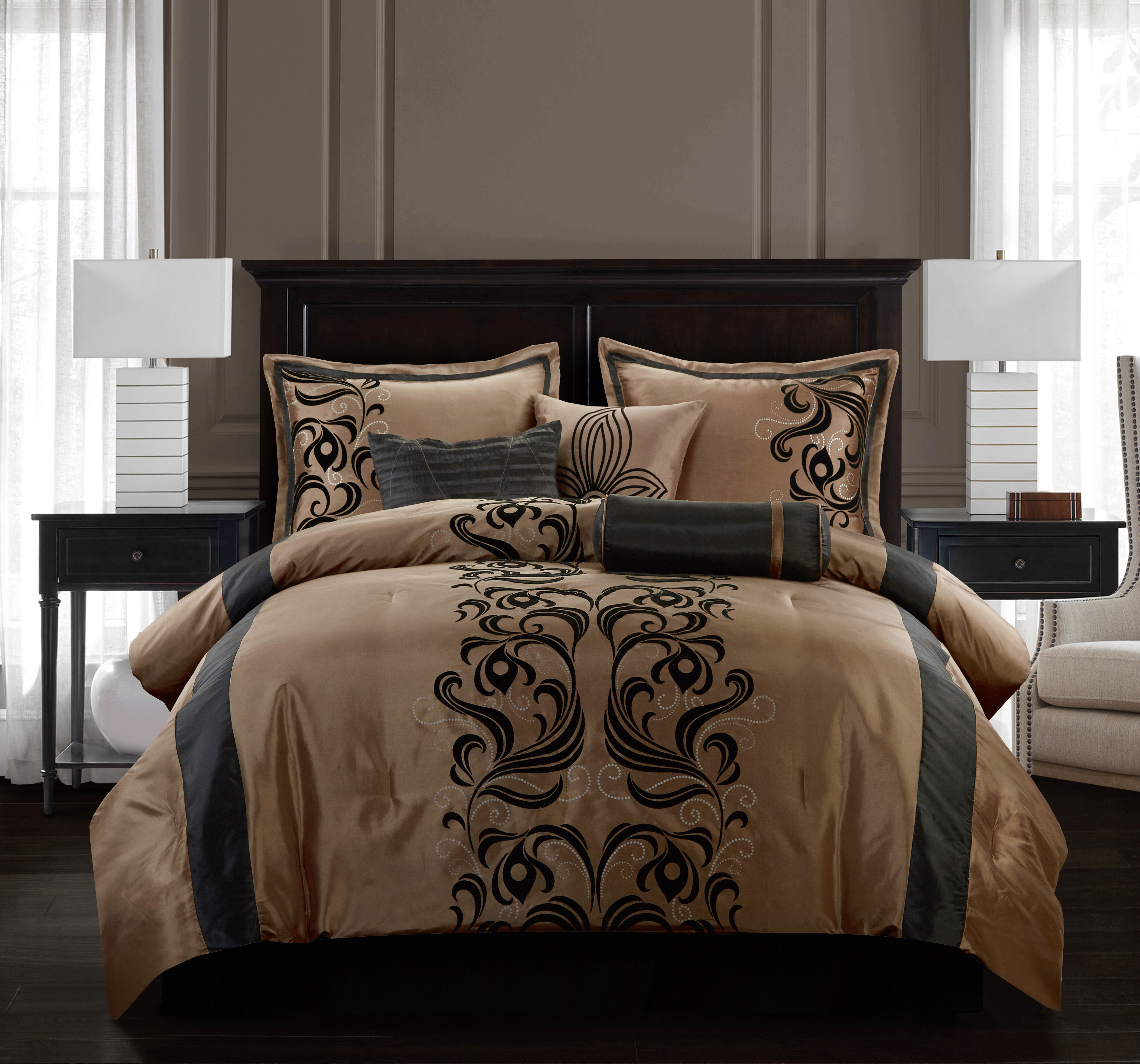 bronze duvet set