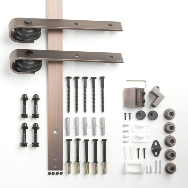 Renin Bent Strap Flat Track Standard Single Barn Door ...