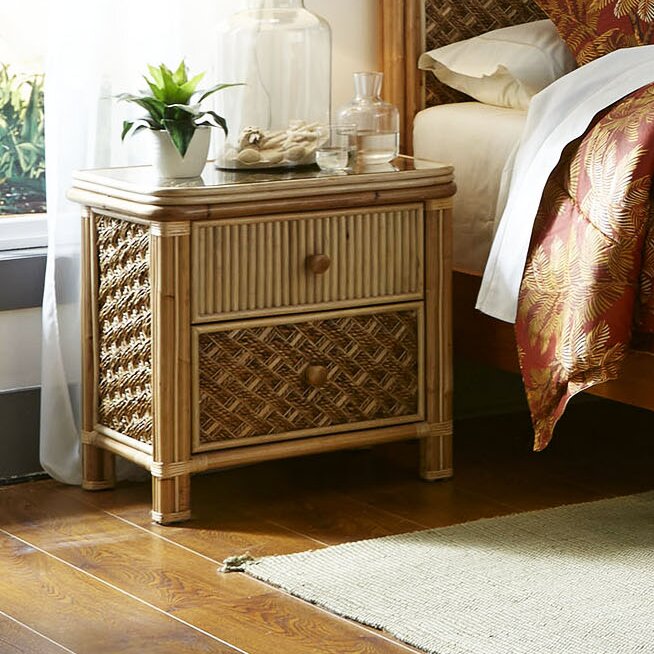 wicker night stands cheap