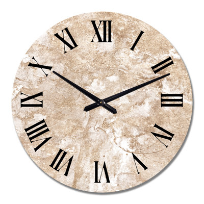 Marble and Gold Abstract - Modern Wall Clock