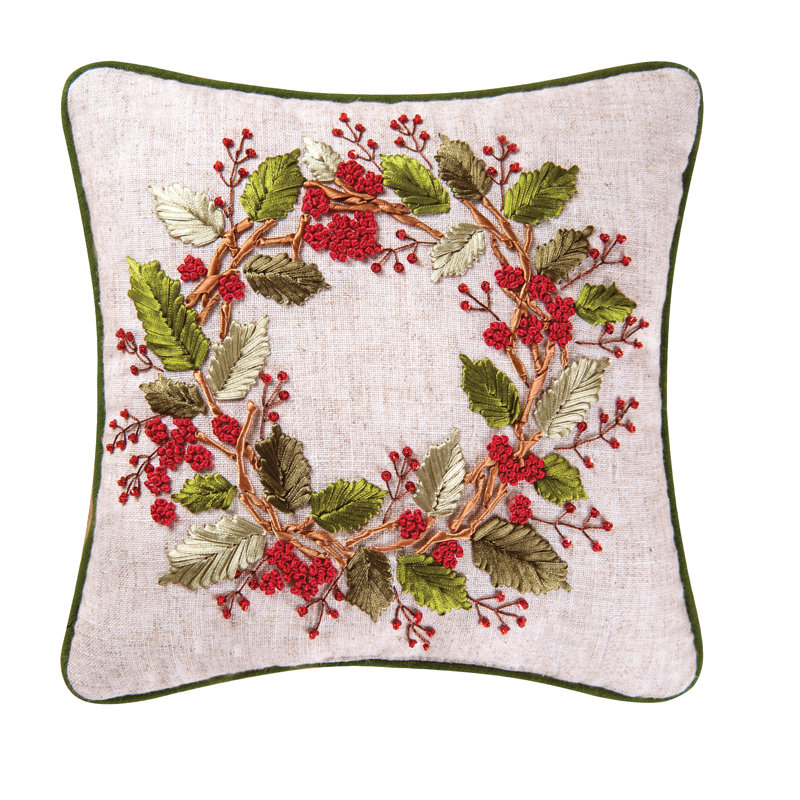 August Grove Braintree Ribbon Art Linen Throw Pillow Reviews