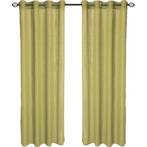 Buy Zakouma Jacquard Solid Semi-Sheer Grommet Single Curtain Panel!