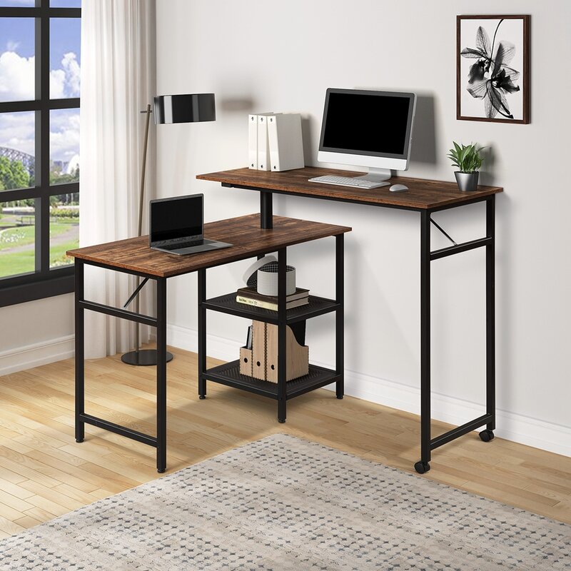 17 Stories Peeples Reversible L-shape Desk 