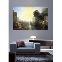 ArtWall William Turners Right After 1830 4 Piece Floater Framed Canvas Staggered Set 36 x 54 