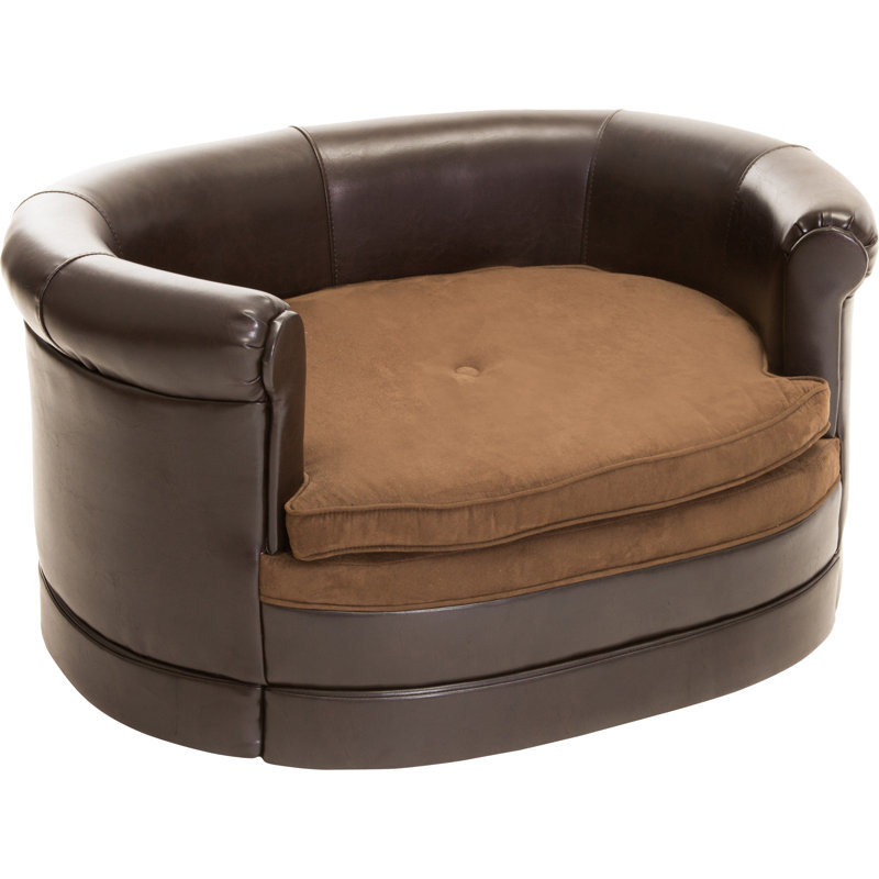 oval cushy dog sofa