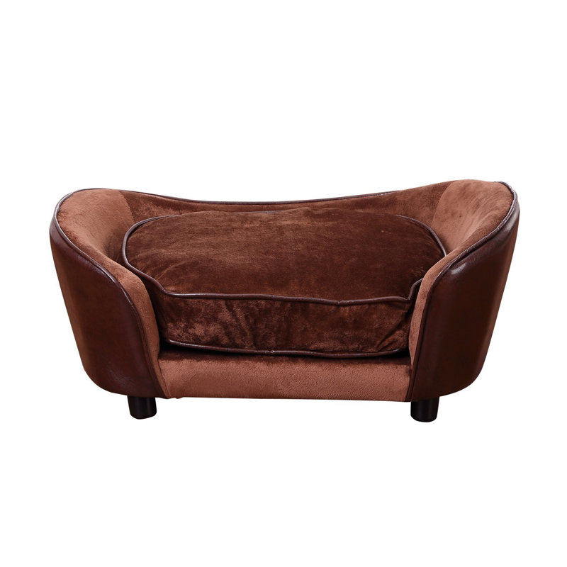 Archie Oscar Effie Luxury Dog Sofa In Coffee Reviews Wayfair