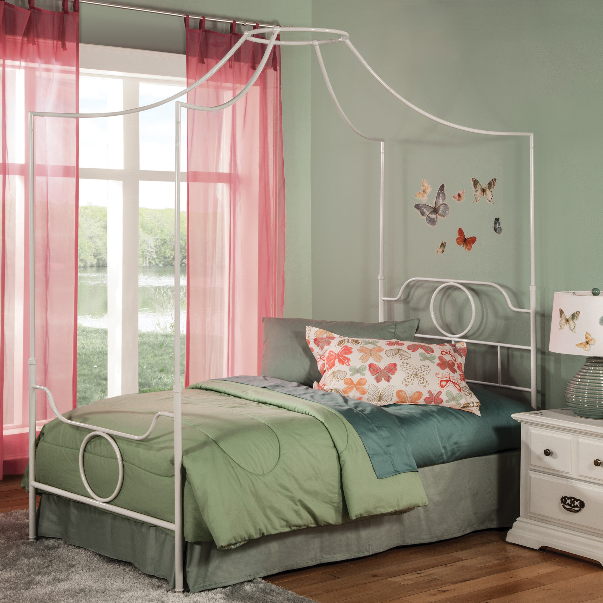 Harriet Bee Bettie Wrought Iron Headboard And Footboard Wayfair