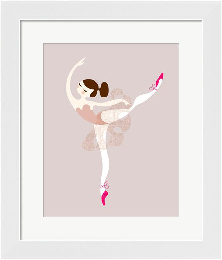 Evive Designs Ballerina Arabesque Paper Print Wayfair