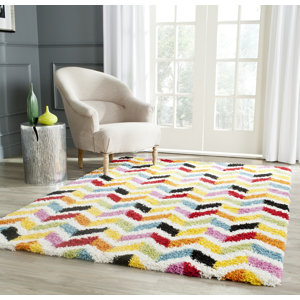 Kids Yellow/Red Area Rug