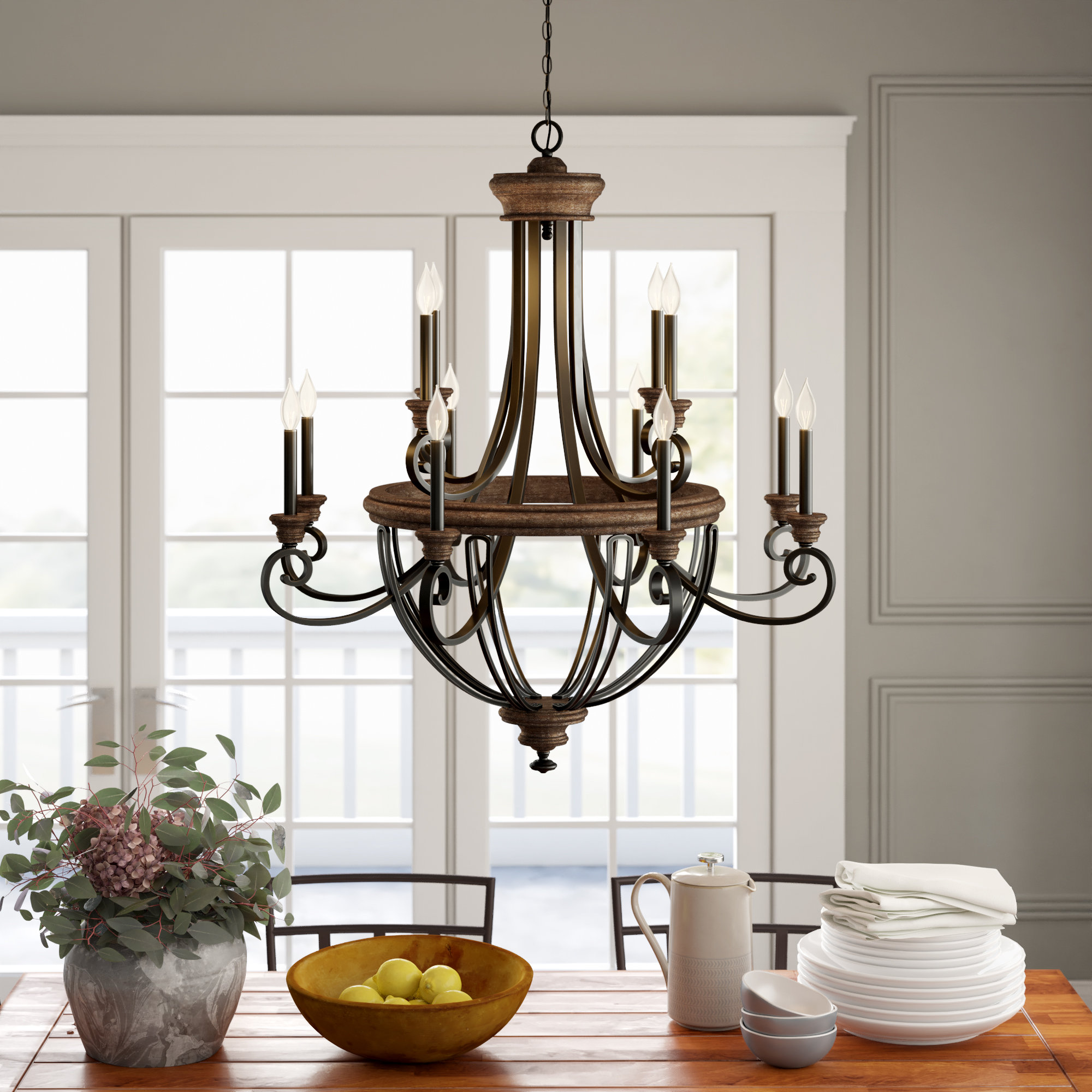 Birch Lane Mahalia 12 Light Candle Style Empire Chandelier Reviews Wayfair