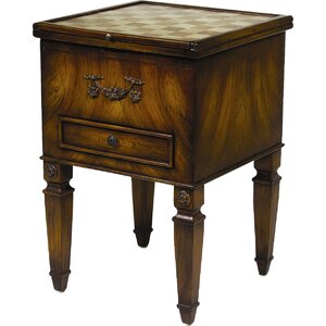 Single Drawer Game Table in Brown