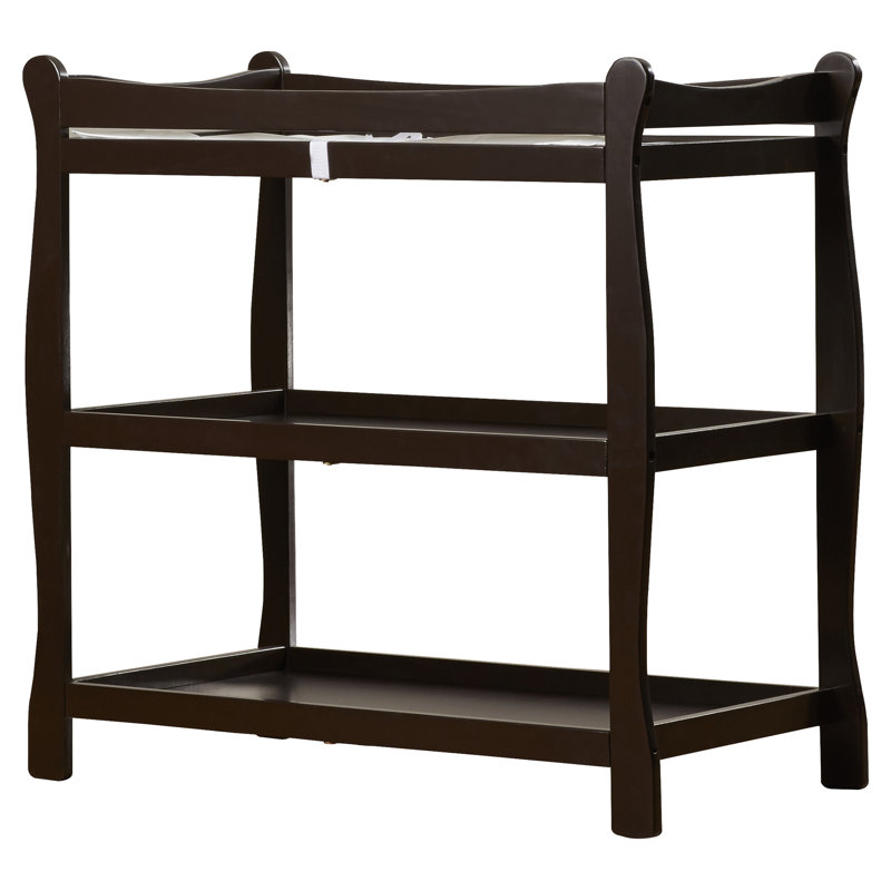 sleigh style changing table