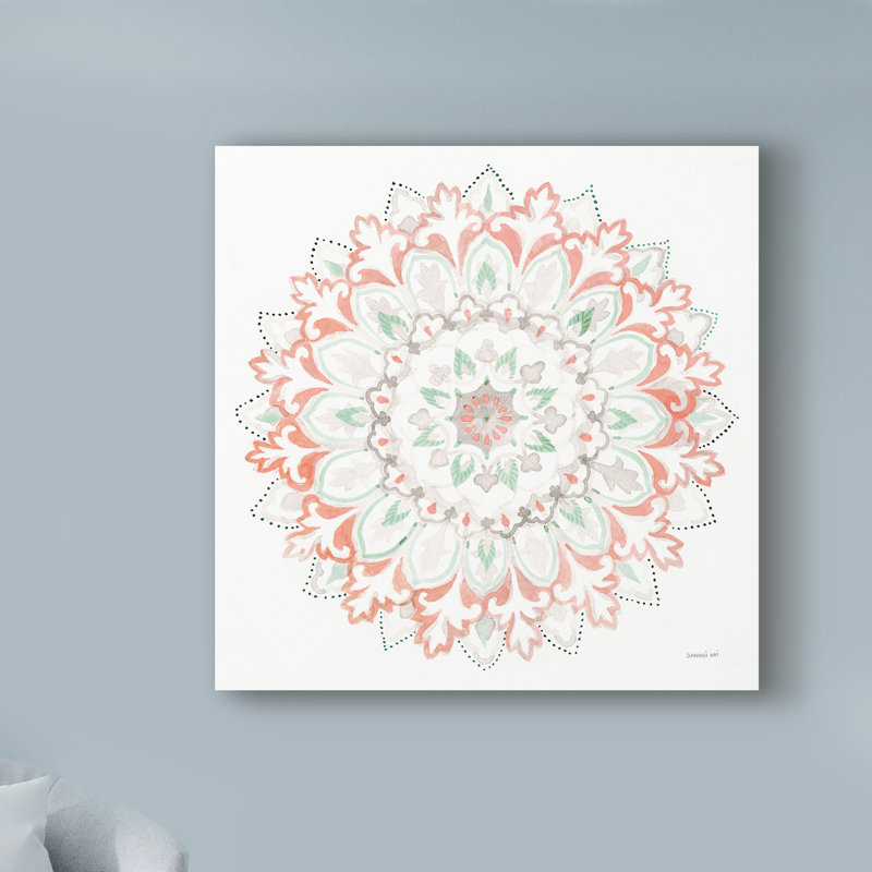Bungalow Rose Mandala Delight Ii Acrylic Painting Print On