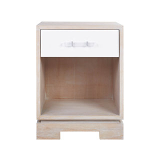 Go to store & view more images Cerused Oak 1 Drawer Nightstand by Worlds Away