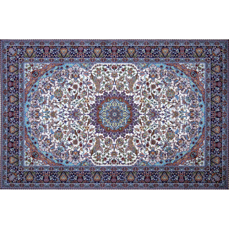 Astoria Grand Mouser Hand Look Persian Wool Ivory Red Blue Area Rug Wayfair