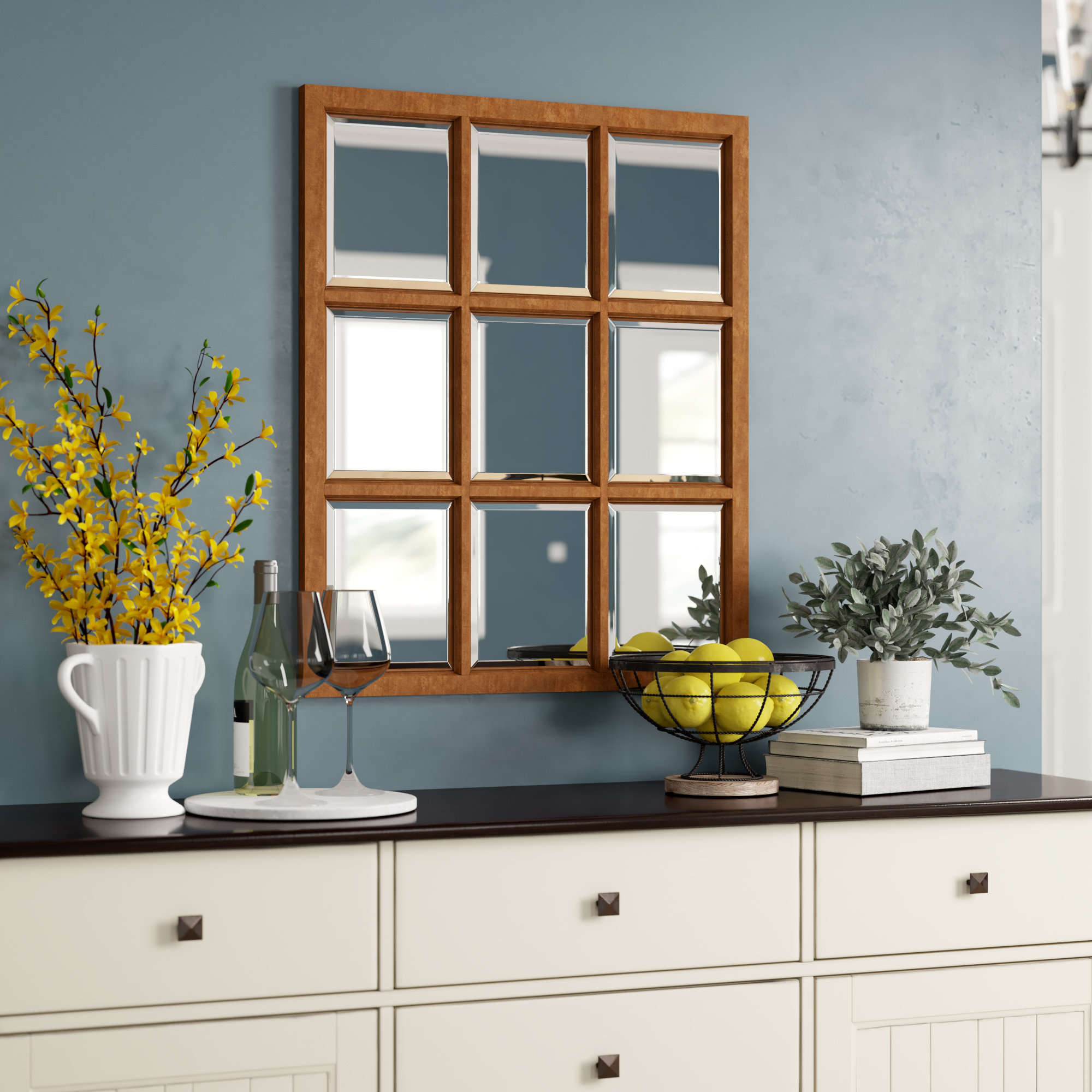 Leavens Cottage Country Beveled Accent Mirror Reviews Birch Lane