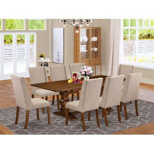 delmon walnut oval dining set