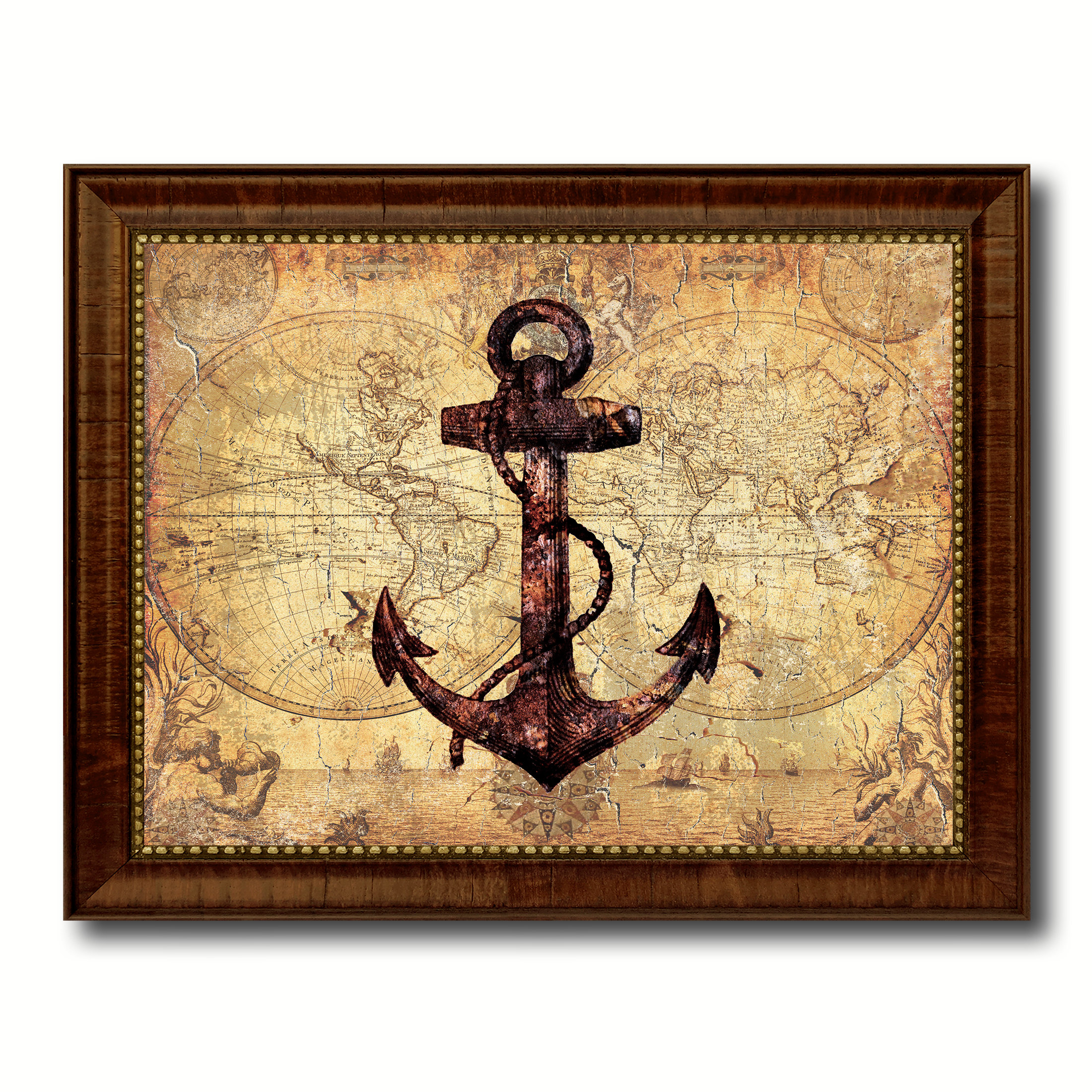 Longshore Tides Anchor Wooden Knot Board Wall Décor