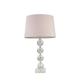 stacked glass ball table lamp