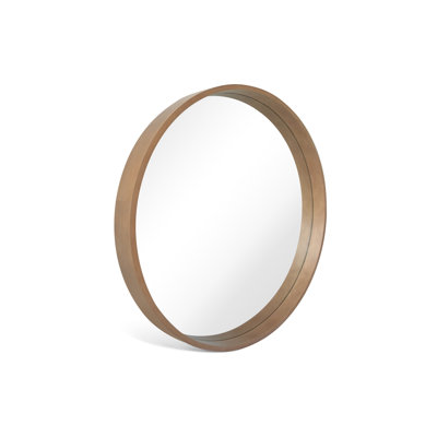 Karrina Accent Wood Round Mirror