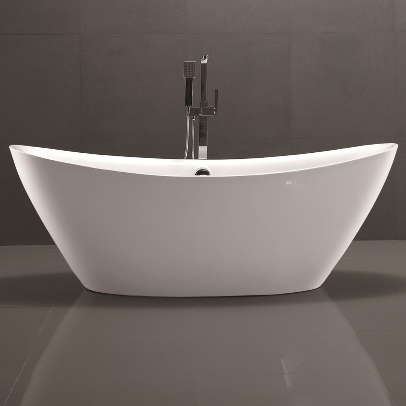 Vanity Art 71&quot; x 34&quot; Freestanding Soaking Bathtub